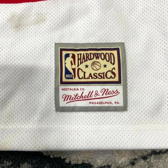 Mitchell & Ness Jersey Mens S White LA Clippers Basketball Team NBA Athleisure - Picture 5 of 10